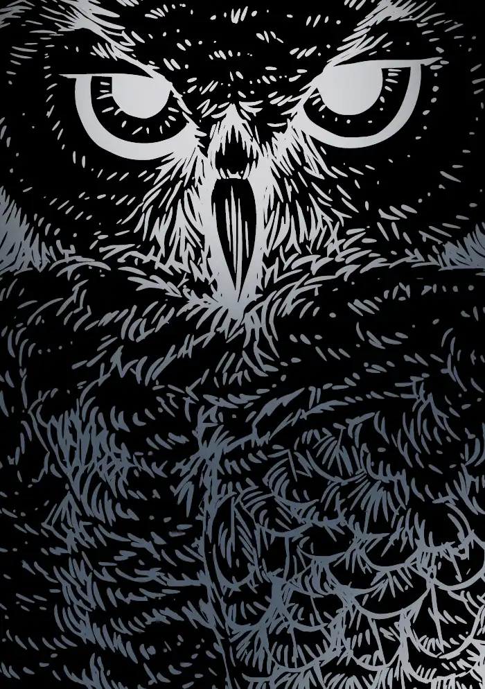 great horned owl artwork